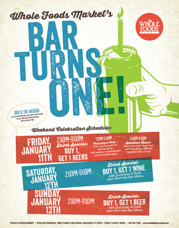 Whole Foods Market's Bar Turns One