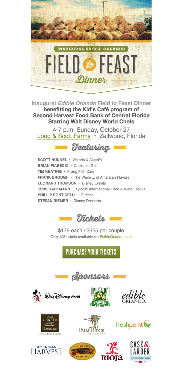 Edible Orlando 'Field to Feast Dinner'