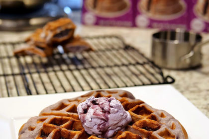 Trader Joe's Ube Mochi Waffle